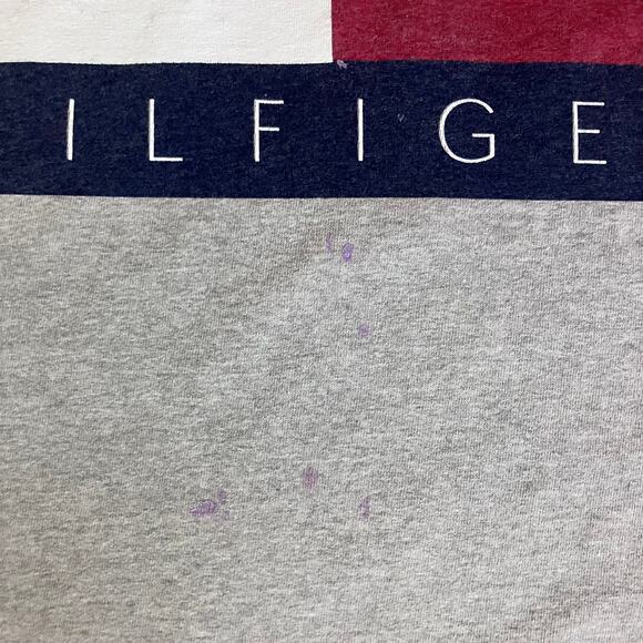 Vintage 1990s Tommy Hilfiger Big Flag Long Sleeve Shirt - Picture 4 of 8